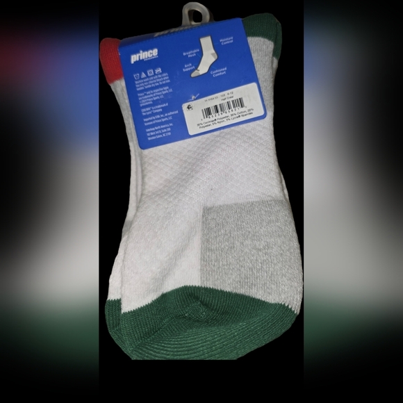 Prince Men's Pair of 3 High Crew Pickleball Socks- Size 6-12- NWT 🧦 - Picture 3 of 3